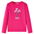 Miniatyrbild 1 av 9: T-shirt med långa ärmar för barn stark rosa 104 -  Toppar för barn
