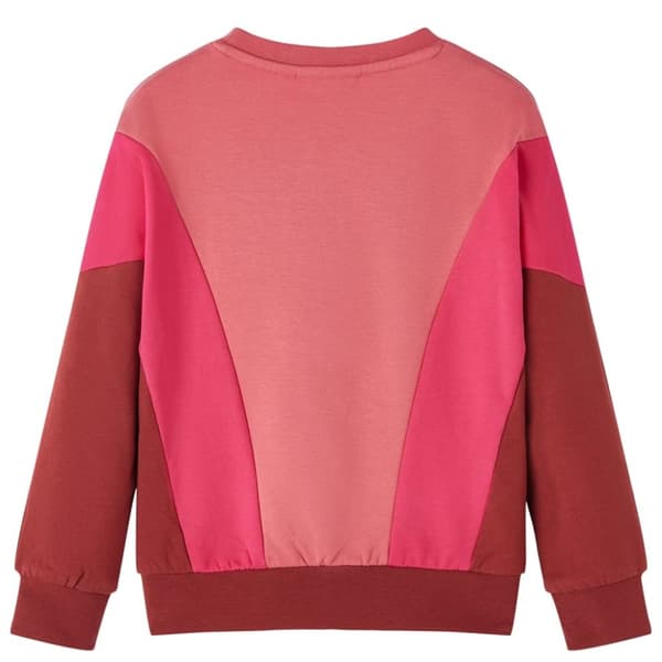 Tröja för barn färgblock rosa och henna 116 -  Toppar för barn