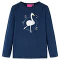 Miniatyrbild 1 av 9: T-shirt med långa ärmar för barn marinblå 128 -  Toppar för barn