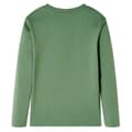 Miniatyrbillede 3 af 8: Langærmet T-shirt til børn str. 128 lys kakifarve -  Toppe til børn