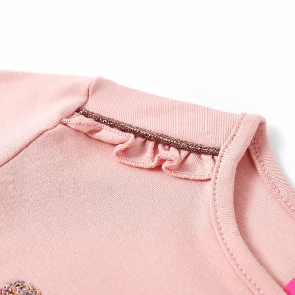 T-shirt med långa ärmar för barn stark rosa 104 - Toppar för barn