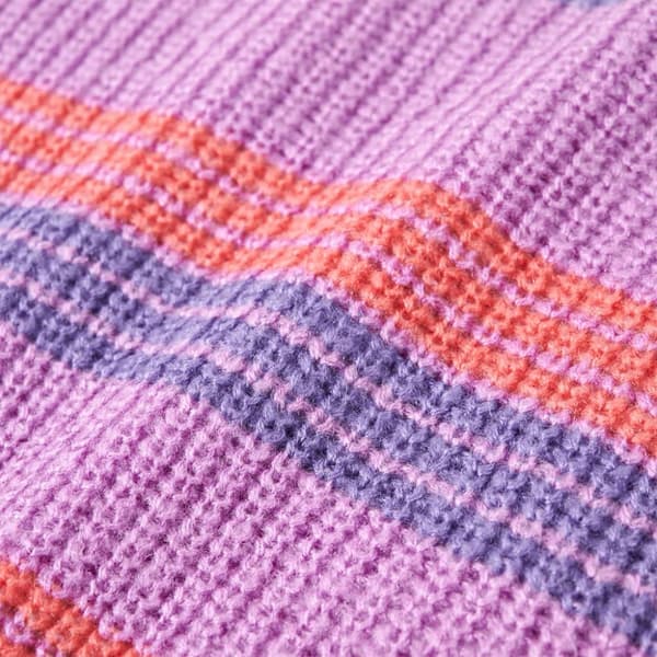 Lasten neulepaita raidallinen liila ja pinkki 116 - Lasten Yläosat