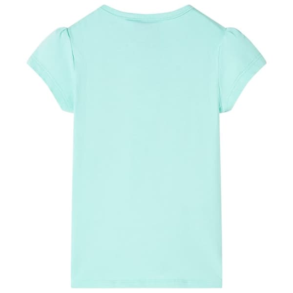 T-shirt för barn ljus mintgrön 128 - Toppar för barn
