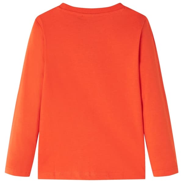 T-shirt med långa ärmar för barn stark orange 116 -  Toppar för barn