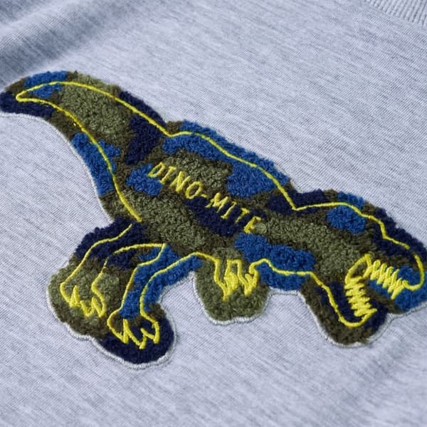 T-shirt med långa ärmar för barn grå melange 128 -  Toppar för barn