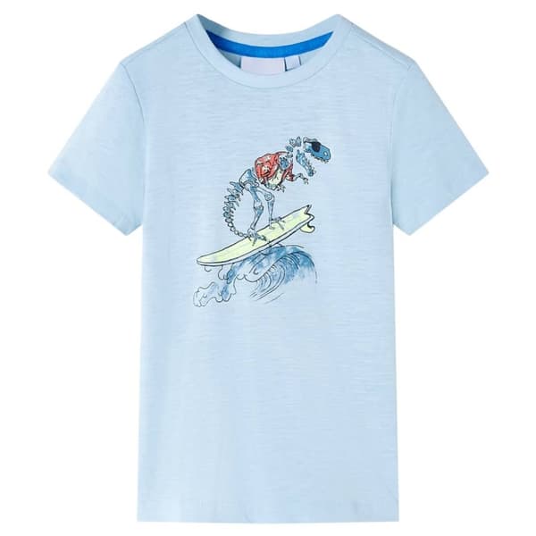 T-shirt för barn ljusblå 128 - Toppar för barn