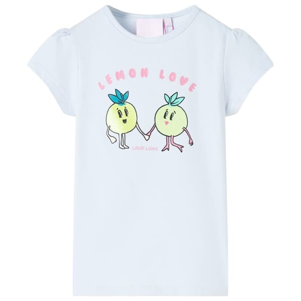 T-shirt för barn ljusblå 128 -  Toppar för barn