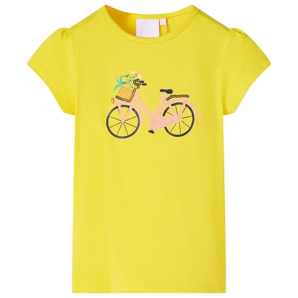 T-shirt för barn gul 116 - Toppar för barn