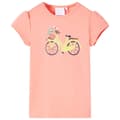 Miniatyrbild 2 av 8: T-shirt för barn neonkorall 128 -  Toppar för barn