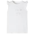 Miniatyrbild 1 av 8: T-shirt med volangärmar för barn vit 128 -  Toppar för barn