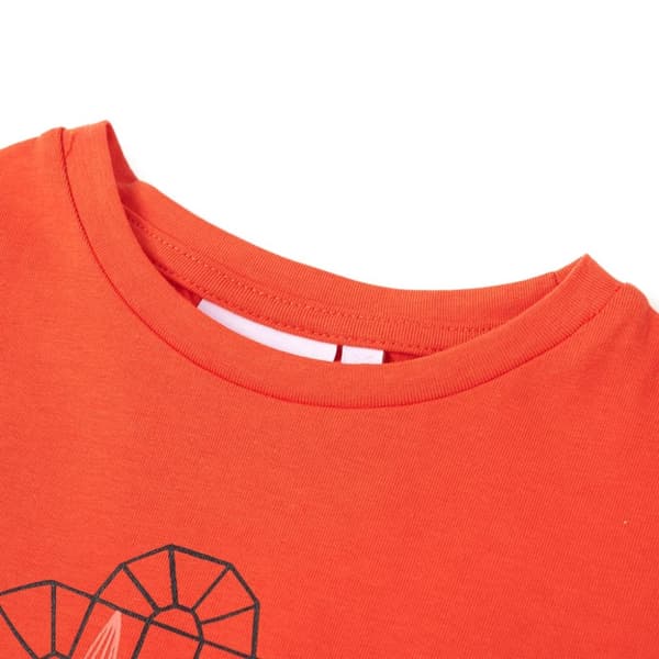 T-shirt för barn mörk orange 104 - Toppar för barn