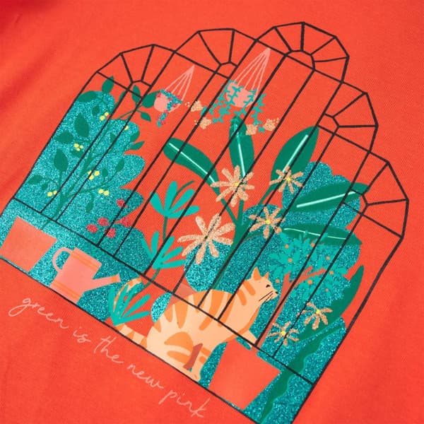 T-shirt för barn mörk orange 104 - Toppar för barn