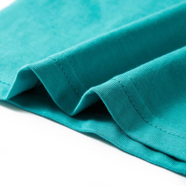 T-shirt med korta ärmar för barn mörk mintgrön 128 -  Toppar för barn