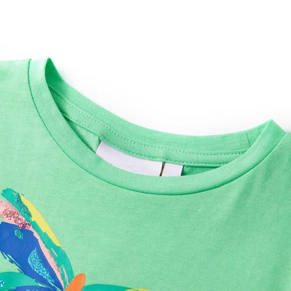 T-shirt för barn ljusgrön 128 - Toppar för barn
