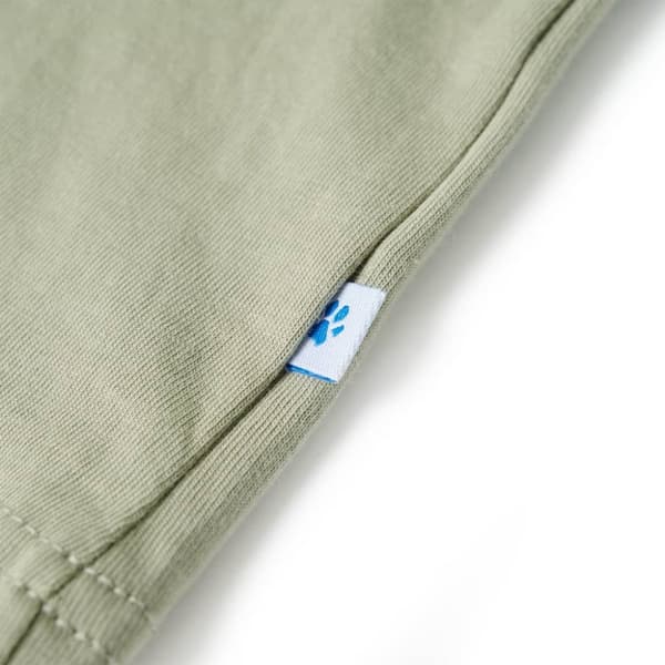 T-shirt med korta ärmar för barn ljus khaki 116 -  Toppar för barn