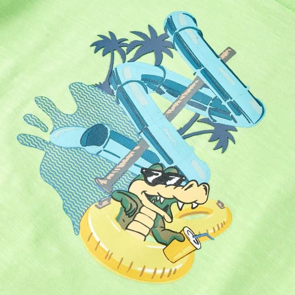 T-shirt för barn neongrön 116 - Toppar för barn