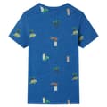 Miniatyrbild 3 av 8: T-shirt för barn mörkblå melerad 104 -  Toppar för barn