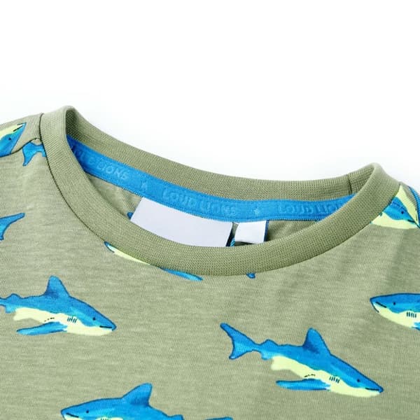 T-shirt för barn ljus khaki 104 - Toppar för barn