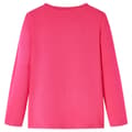 Miniatyrbild 3 av 9: T-shirt med långa ärmar för barn stark rosa 116 -  Toppar för barn