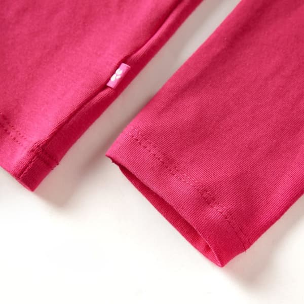T-shirt med långa ärmar för barn stark rosa 116 -  Toppar för barn