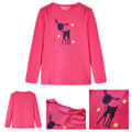 Miniatyrbild 1 av 9: T-shirt med långa ärmar för barn stark rosa 116 -  Toppar för barn