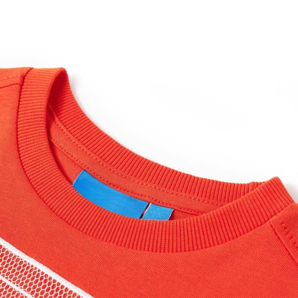 T-shirt med långa ärmar för barn stark orange 128 - Toppar för barn