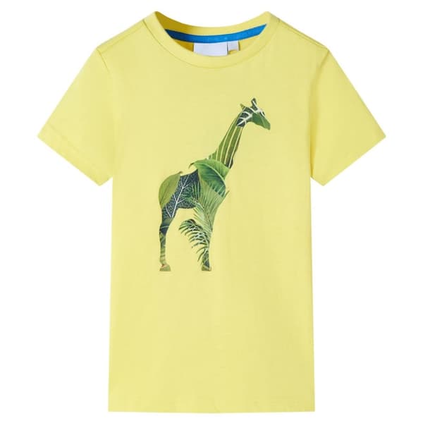 T-shirt för barn gul 128 - Toppar för barn