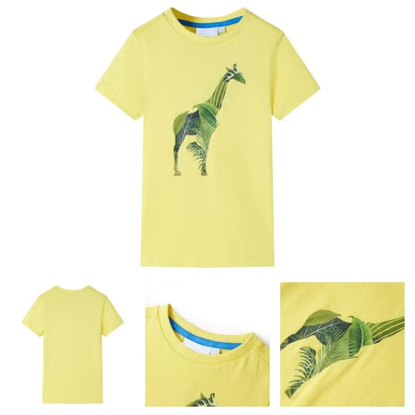 T-shirt för barn gul 128 - Toppar för barn