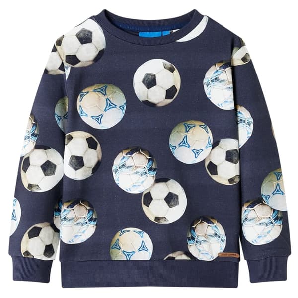 Sweatshirt til børn str. 116 marineblå - Toppe til børn