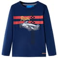 Miniatyrbild 2 av 8: T-shirt med långa ärmar för barn marinblå 116 -  Toppar för barn