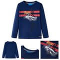 Miniatyrbild 1 av 8: T-shirt med långa ärmar för barn marinblå 116 -  Toppar för barn