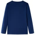 Miniatyrbillede 3 af 8: Langærmet T-shirt til børn str. 116 marineblå -  Toppe til børn