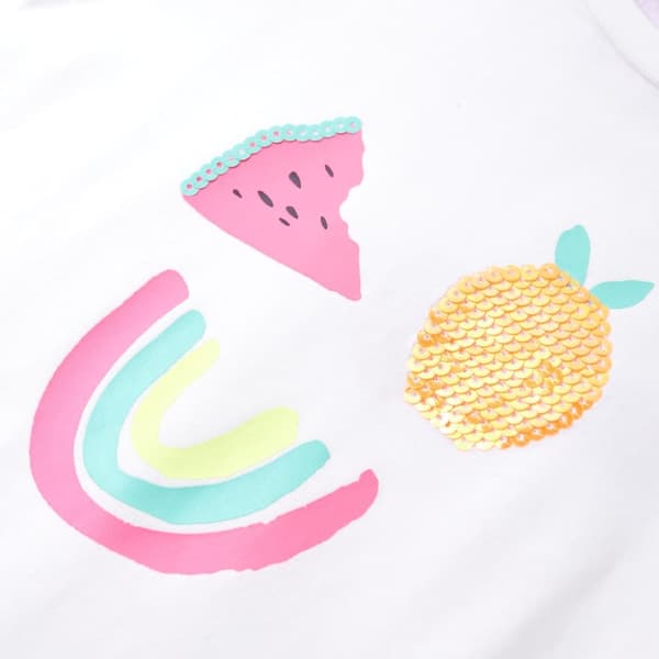 T-shirt för barn ecru 104 - Toppar för barn