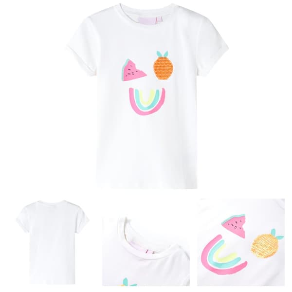 T-shirt för barn ecru 104 -  Toppar för barn