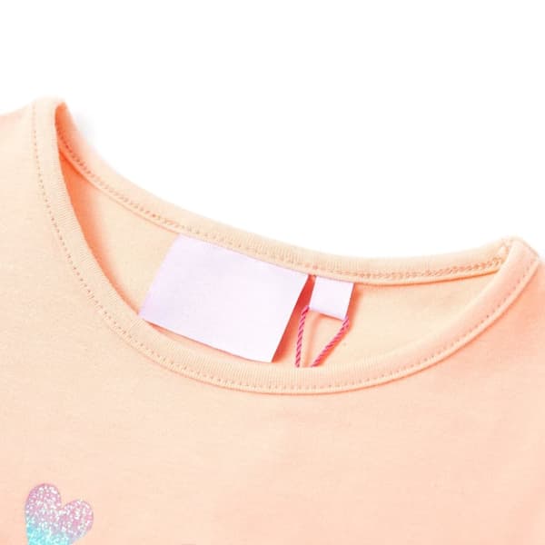 T-shirt för barn ljus orange 104 - Toppar för barn