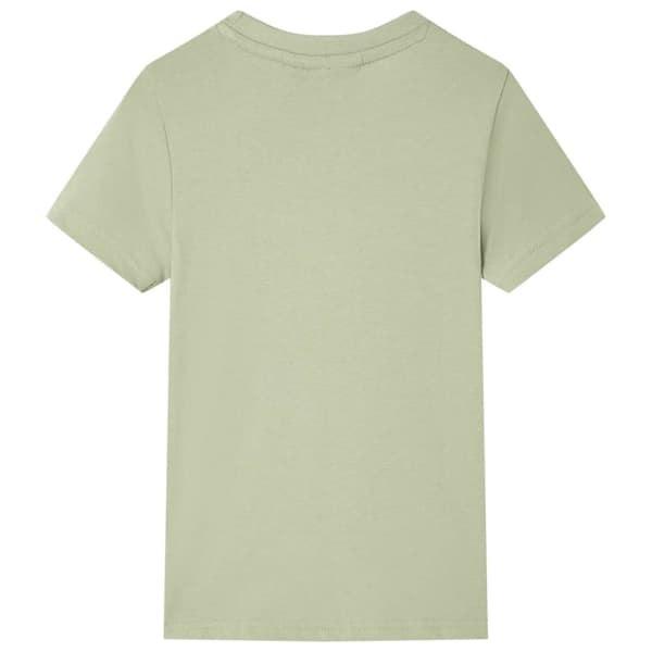 T-shirt med korta ärmar för barn ljus khaki 116 - Toppar för barn