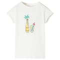 Miniatyrbillede 2 af 8: T-shirt til børn str. 128 ecrufarvet -  Toppe til børn