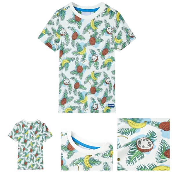 Kortærmet T-shirt til børn str. 104 flerfarvet - Toppe til børn