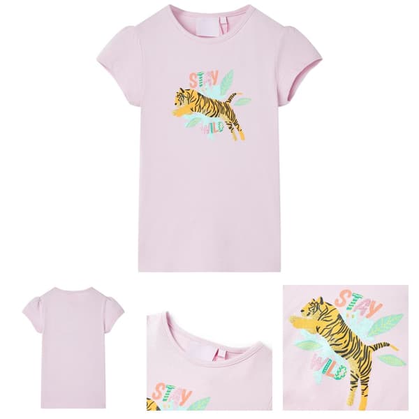 T-shirt för barn lila 128 -  Toppar för barn