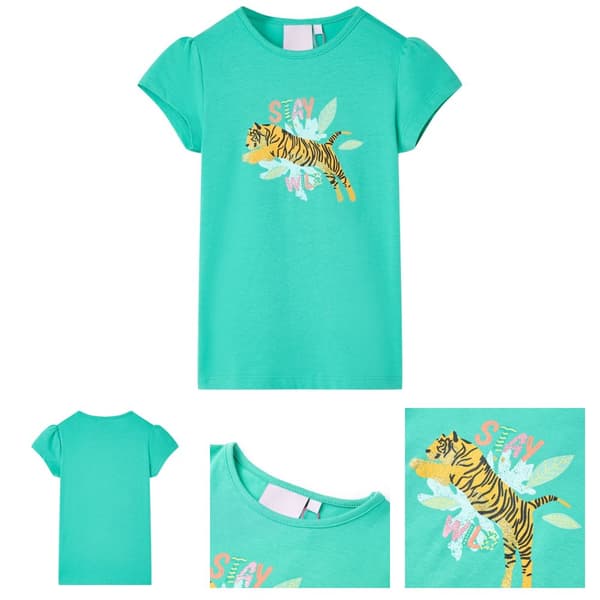 T-shirt för barn mintgrön 104 - Toppar för barn