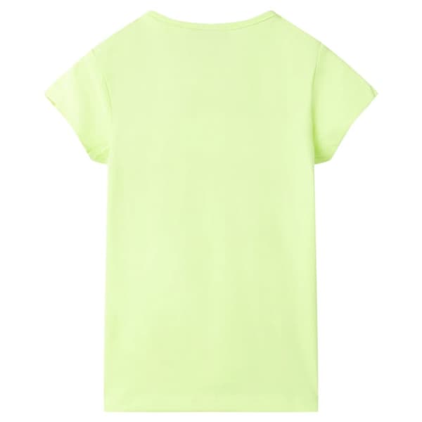 T-shirt för barn fluorgul 116 - Toppar för barn