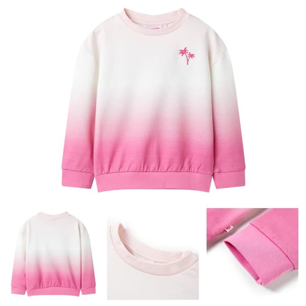 Sweatshirt til børn str. 116 lyserød - Toppe til børn