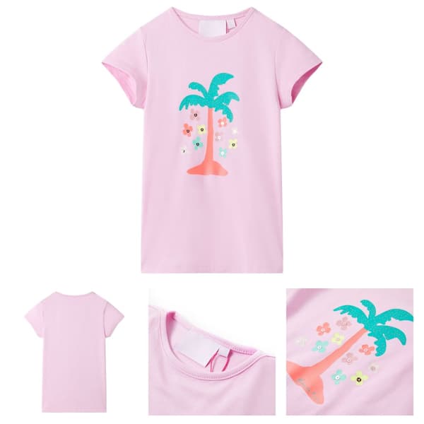T-shirt för barn lila 104 - Toppar för barn