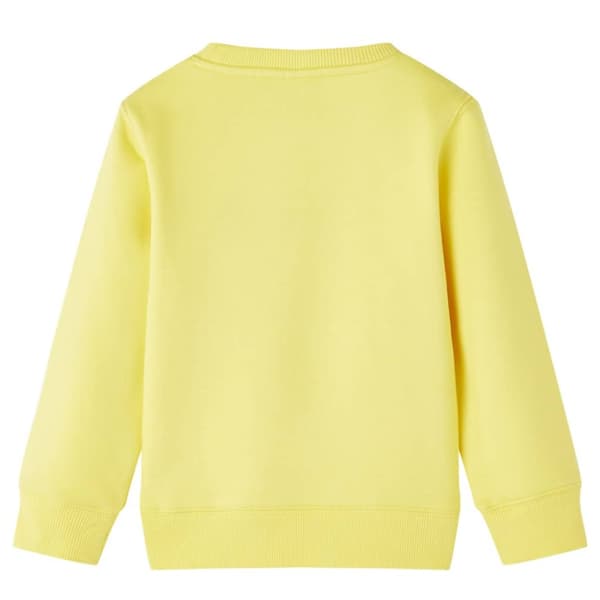Sweatshirt til børn str. 104 lysegul - Toppe til børn