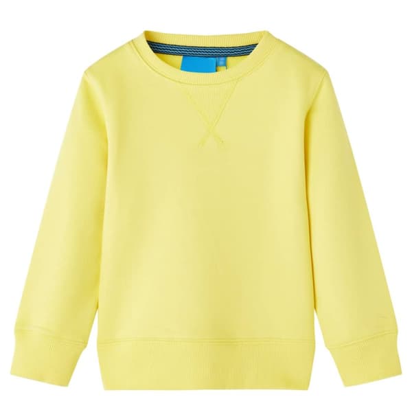 Sweatshirt til børn str. 104 lysegul - Toppe til børn