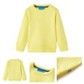 Miniatyrbillede 1 af 8: Sweatshirt til børn str. 104 lysegul -  Toppe til børn