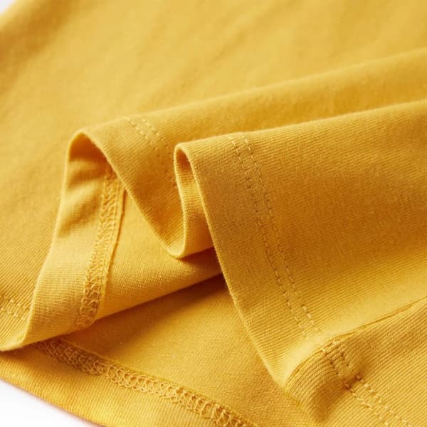T-shirt med långa ärmar för barn mörk ockra 104 - Toppar för barn