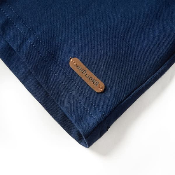 T-shirt med långa ärmar för barn marinblå 104 - Toppar för barn