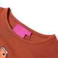 Miniatyrbillede 4 af 8: Langærmet T-shirt til børn str. 116 cognacfarvet -  Toppe til børn