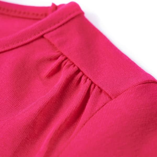 T-shirt med långa ärmar för barn stark rosa 116 -  Toppar för barn